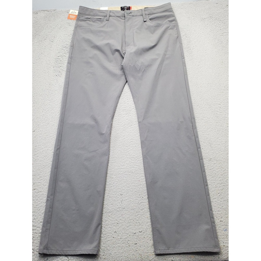 Dockers Men's Light Gray Straight-Leg Pants